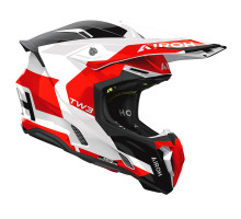 AIROH ШОЛОМ CROSS / ENDURO / ATV / QUAD TWIST 3 FANCY RED GLOSS КОЛІР ЧОРНИЙ/БІЛИЙ/ЧЕРВОНИЙ РОЗМІР L