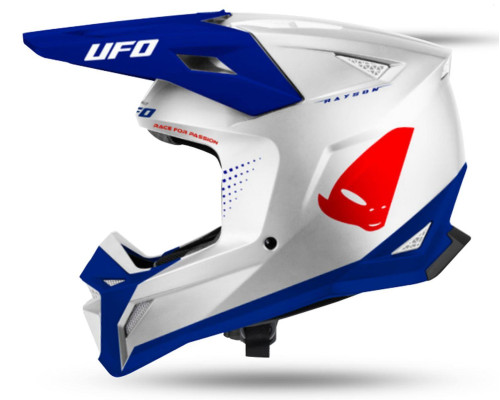 UFO 2026/09 ШОЛОМ RAYSON OFFROAD КОЛІР БІЛИЙ / СИНІЙ / ЧЕРВОНИЙ РОЗМІР M - КОЛЕКЦІЯ 2026/2027
