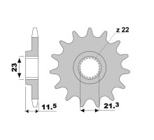 JT 2051 Передня зірочка для мотоцикла Yamaha TT 250 1993-2004 Ланцюг 520 14T Сріблястий