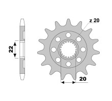 Jr  Передня Зірочка 2103 14T Yamaha YZF 250 '02-'09 (+1) Чорний