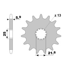 JT, 565 13, передня зірочка, самоочищення, ланцюг 520, Kawasaki KXF 450 '06-, Yamaha YZF/WRF 400/426/450, YFZ 450 '04-'13