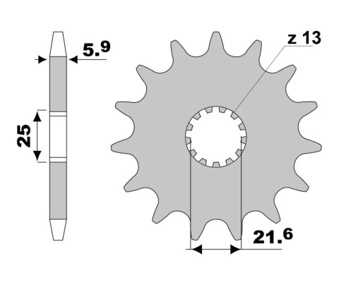 JT, 565 13, передня зірочка, самоочищення, ланцюг 520, Kawasaki KXF 450 '06-, Yamaha YZF/WRF 400/426/450, YFZ 450 '04-'13