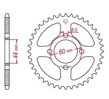 Jt задня зірочка 832 52 yamaha dt 50r 97-98 (83252jt) (ланцюг 420) - можна заміна на 4461 52 (jtr1832.52)