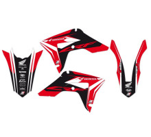 Набір наклейок blackbird (вініри) + чохол на сидіння HONDA crf 250r '22-'24, crf 450r '21-'24 dream 4 колір червоний чорний