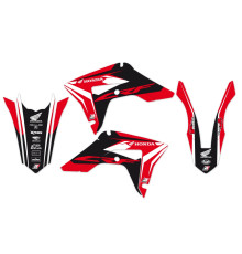 Набір наклейок blackbird (вініри) + чохол на сидіння HONDA crf 250r '22-'24, crf 450r '21-'24 dream 4 колір червоний чорний
