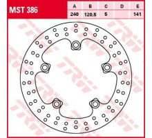 Задній гальмівний диск trw lucas suzuki gsf 650 05-12, gsf 1200 / 1250 06-17, gsr 600 06-10, sfv 650 09-16